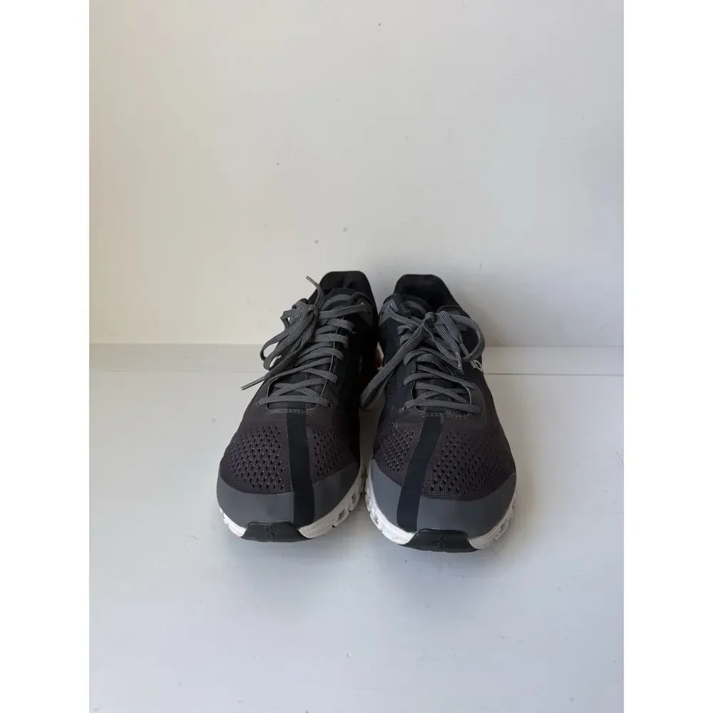 On Cloudflow Womens Size 10 Gray Black Rose Running Walking Shoes Sneakers